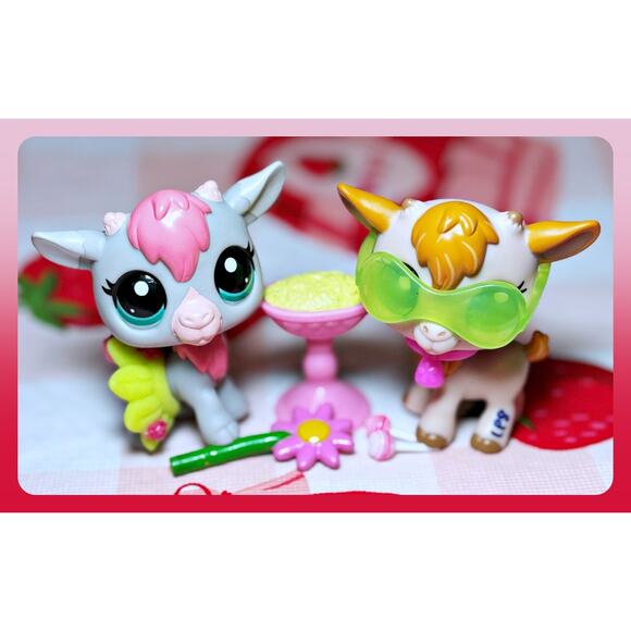 Authentic Littlest Pet Shop LPS G3 #2299 G7 #59 Billy Goat Country Fair Farm Lot - Picture 3 of 10
